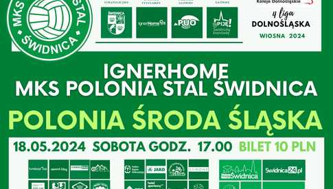 18.05, Świdnica: IgnerHome Polonia Stal Świdnica vs Polonia Środa Śląska