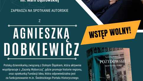 20.09, Świebodzice: Spotkanie autorskie z Agnieszką Dobkiewicz