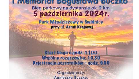 5.10, Świdnica: I Memoriał Bogusława Buczko - bieg w Parku Młodzieżowym