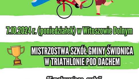 7.10, Witoszów Dolny: Mistrzostwa Szkół Gminy Świdnica w triathlonie pod dachem