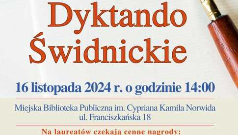 16.11, Świdnica: XVII Dyktando Świdnickie