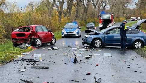 [FOTO] Wypadek między Bojanicami a Lutomią