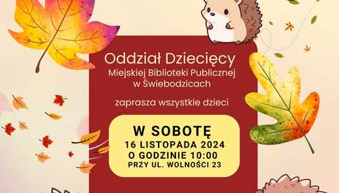 16.11, Świebodzice: Kinoranek z biblioteką