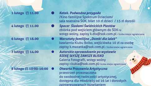 Ferie zimowe w Świdnickim Ośrodku Kultury