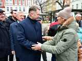 [WIDEO/FOTO] Przemysław Czarnek wizytował w Świdnicy. Wyraził wsparcie dla Karola Nawrockiego