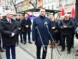 [WIDEO/FOTO] Przemysław Czarnek wizytował w Świdnicy. Wyraził wsparcie dla Karola Nawrockiego