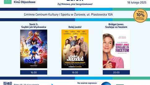 18.02, Żarów: Bezgotówkowe Kino Objazdowe