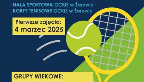 W Żarowie ruszają treningi tenisa ziemnego dla dzieci i młodzieży!