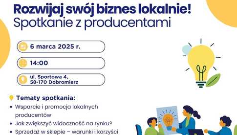 Przed nami spotkanie dla lokalnych producentów i przedsiębiorców 