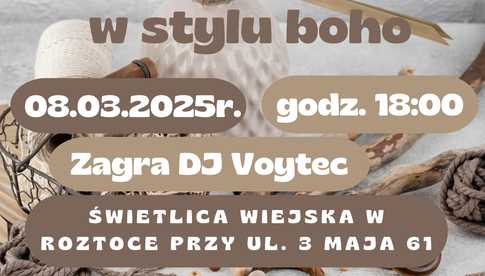 8.03, Roztoka: Dzień Kobiet w stylu boho