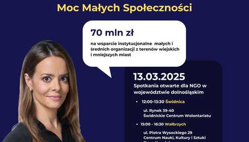 13.03, Świdnica: Spotkanie otwarte dla NGO Moc małych społeczności