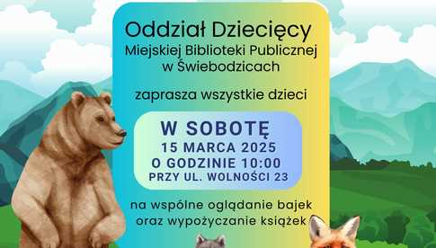 15.03, Świebodzice: Kinoranek z biblioteką