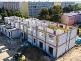 [FOTO] Zobaczcie, jak wygląda budowa hotelu i siłowni z lotu ptaka. To inwestycja za ponad 8,5 mln złotych