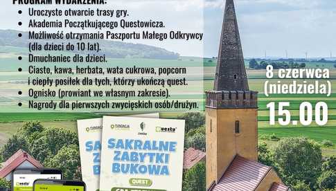 8.06, Buków: Otwarcie questu - rodzinnej trasy z zagadkami