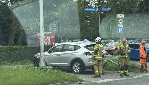 [FOTO] Zderzenie pojazdów na skrzyżowaniu Zamenhofa i Marii Kunic