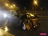 Zderzenie dwóch osobówek na autostradzie A4 