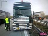 Zderzenie dwóch ciężarówek na A4 