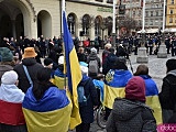 Zobacz, jak Wrocław obchodził rocznicę wybuchu wojny w Ukrainie [Foto, Wideo]