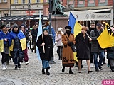 Zobacz, jak Wrocław obchodził rocznicę wybuchu wojny w Ukrainie [Foto, Wideo]