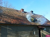 Pożar domu w Stolcu