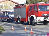 Zderzenie osobówki i ciężarówki w Rudnicy