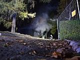 Pożar garażu w Kamieńcu Ząbkowckim