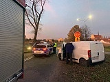Zderzenie dwóch samochodów w Kamieńcu Ząbkowickim