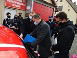 Oficjalne przekazanie nowe samochodu OSP Topola