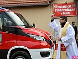 Oficjalne przekazanie nowe samochodu OSP Topola