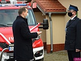 Oficjalne przekazanie nowe samochodu OSP Topola