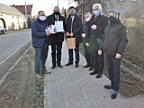 Nowy chodnik przy drodze powiatowej w Przyłęku gotowy