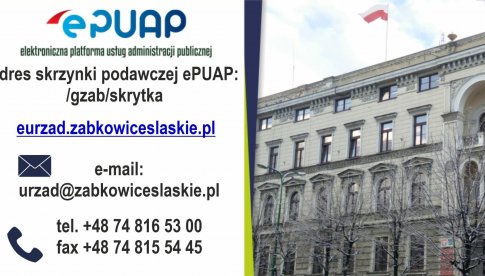 W urzędzie w Ząbkowicach Śląskich załatwisz sprawę poprzez ePUAP, e-urząd, mailowo lub telefonicznie