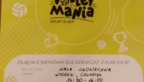 Volleymania - zajęcia piłki siatkowej w Ząbkowicach Śląskich