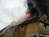 Pożar domu w Stoszowicach