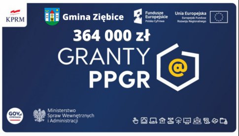 Gmina Ziębice otrzymała dofinansowanie w wysokości 364 000 zł w ramach programu „Granty PPGR – Wsparcie dzieci i wnuków byłych pracowników PPGR w rozwoju cyfrowym.  Dzięki dofinansowaniu 91 uczniów z terenu naszej Gminy otrzyma laptopa wraz z niezbę