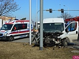 Zderzenia busa i śmieciarki na k8 w Braszowicach