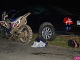 Wypadek motocykla i dwóch osobówek między Stolcem a Kamieńcem