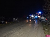 Wypadek motocykla i dwóch osobówek między Stolcem a Kamieńcem