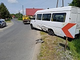 Zderzenie busa i osobówki w Przedborowej
