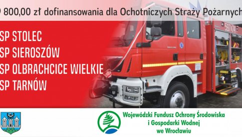 Blisko 60 tys. zł dla Ochotniczych Straży Pożarnych gminy Ząbkowice Śląskie