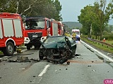 Zderzenie trzech aut na dk8 między Przyłękiem a Bardem