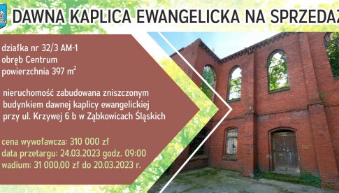 Dawna kaplica ewangelicka w Ząbkowicach Śląskich na sprzedaż