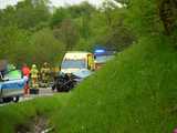 Poważny wypadek na dk46 w Mąkolnie. Interweniował LPR, droga zablokowana