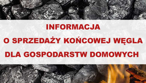 Gmina Stoszowice: Końcowa sprzedaż węgla!