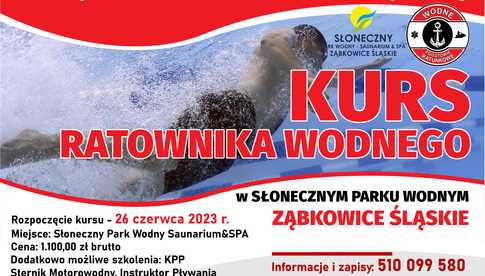 Kurs Ratownika Wodnego w Słonecznym Parku Wodnym w Ząbkowicach Śląskich startuje 26 czerwca. Jak się zapisać?