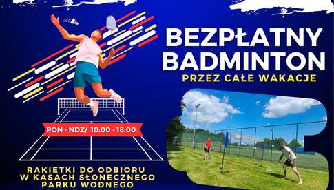 Bezpłatny badminton w Ząbkowickim Centrum Sportu i Rekreacji do końca wakacji!