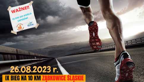 Ostatnie dni zapisów do 9. edycji biegu na 10 km w Ząbkowicach Śląskich! 