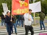 Rolnicy protestują na dk8 w Ząbkowicach Śląskich