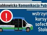 Uwaga pasażerowie Ząbkowickiej Komunikacji Publicznej - od 23 maja kursy do Stolca wstrzymane!