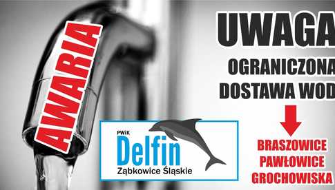 PILNE !Awaria wodociągu w kilku miejscowościach gminy Ząbkowice Śląskie